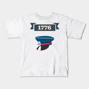 4th of July 1776 officers hat Kids T-Shirt